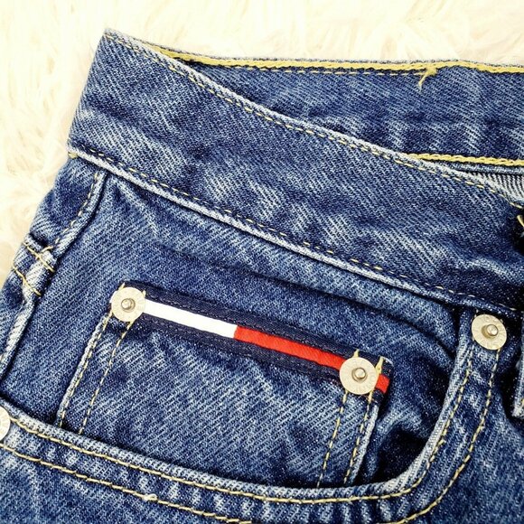 Vtg 90's Tommy Jeans Girls Juniors Tommy Hilfiger Flag Sz 13 MUST SEE! - Picture 6 of 6